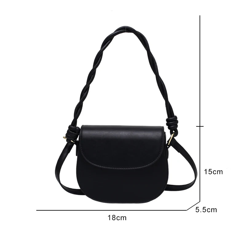 Women's PU Messenger Bag All-match Crossbody Square Bag