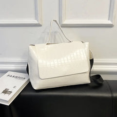 Vintage PU Leather Large Capacity Casual Tote Shoulder Bag Women Handbag