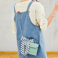 Small Shoulder Bag Cover Buckle Letter Purse Mobile Messenger Bag