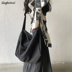 Japanese Style Nylon Shoulder Bag Large Capacity Brief Crossbody