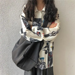 Japanese Style Nylon Shoulder Bag Large Capacity Brief Crossbody