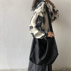 Japanese Style Nylon Shoulder Bag Large Capacity Brief Crossbody