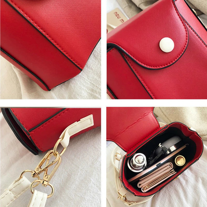 PU Shoulder Bag Harajuku Leisure Cross Body High Street Handbag Retro