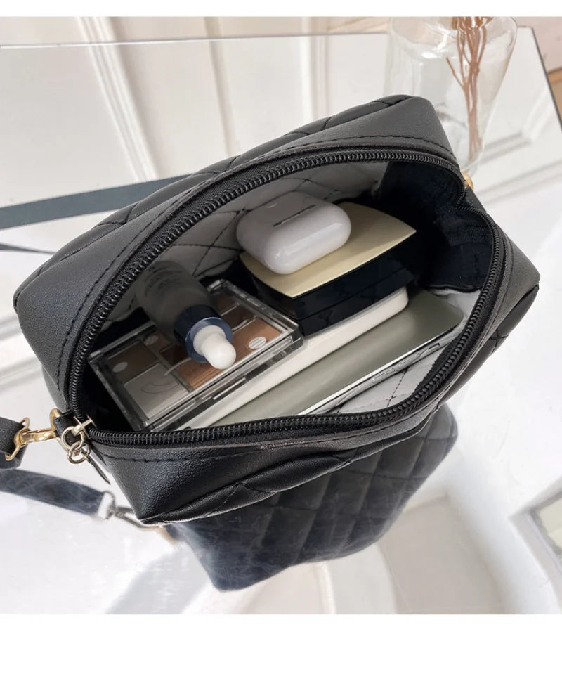 Small Embroidered Messenger Bag for Women - Casual Crossbody Shoulder Bag