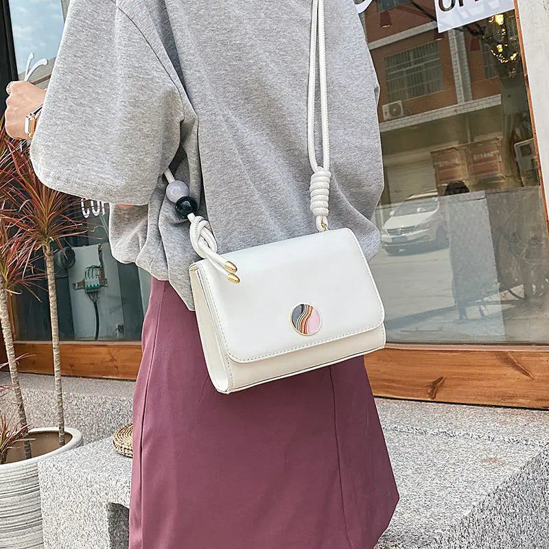 Shoulder Bags Women Appliques Cover Flap Travel Shopping Mini Bag