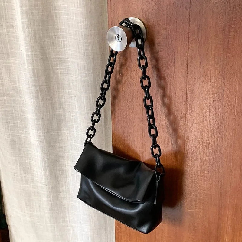 Acrylic Underarm Shoulder Bag Women Retro Handbag