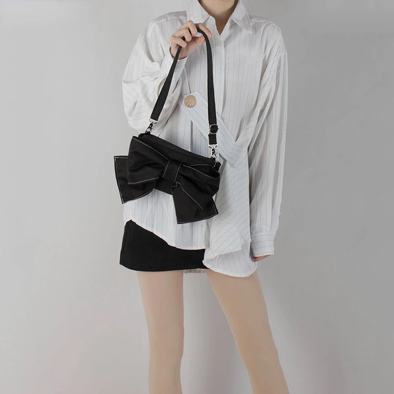 Shoulder Bags Women Bow Lovely Underarm Casual Crossbody Bag