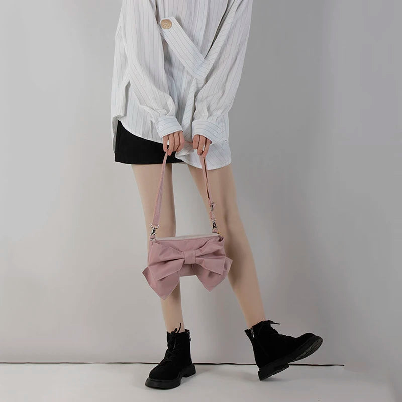 Shoulder Bags Women Bow Lovely Underarm Casual Crossbody Bag