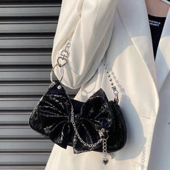 Shoulder Bags Women Bowknot Sweet Girls Casual All-match Underarm Popular