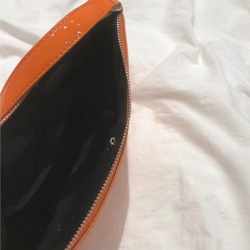 Shoulder Bags Women Bright PU Leather Zipper Female All-match Daily Handbag