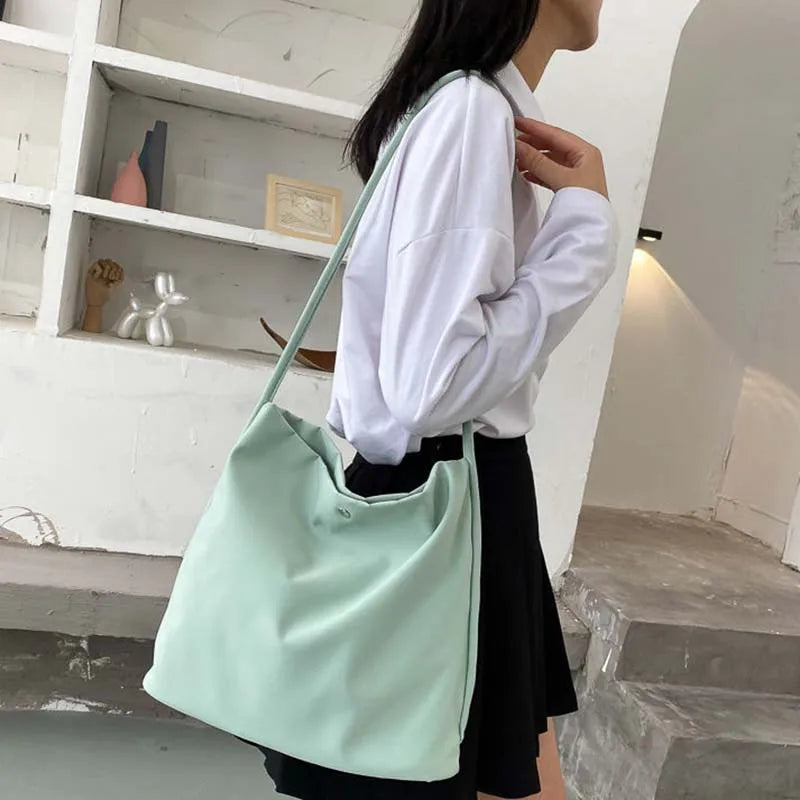 Shoulder Bags Women Candy Colors Cross-body Canvas Bag