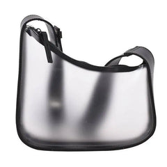 Women PVC Flap Shoulder Bag Transparent Zipper All-match Cross-body Handbag