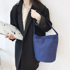 Canvas Shoulder Bag Harajuku Vintage Bucket Handbag
