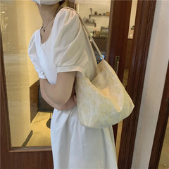 Canvas Shoulder Bag Women Large Capacity Handbag School Travel Tote Vintage