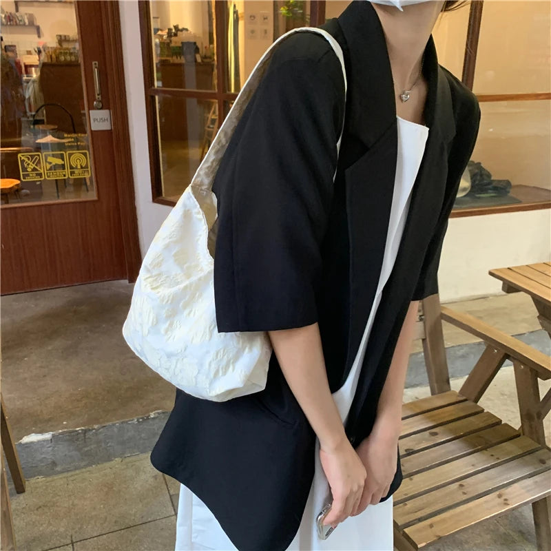 Canvas Shoulder Bag Women Large Capacity Handbag School Travel Tote Vintage