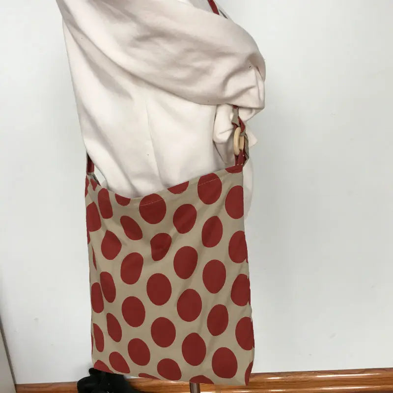 Shoulder Bags Women Dot Crossbody Canvas Large Capacity Ins Shopper Bag