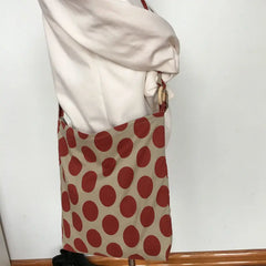 Shoulder Bags Women Dot Crossbody Canvas Large Capacity Ins Shopper Bag