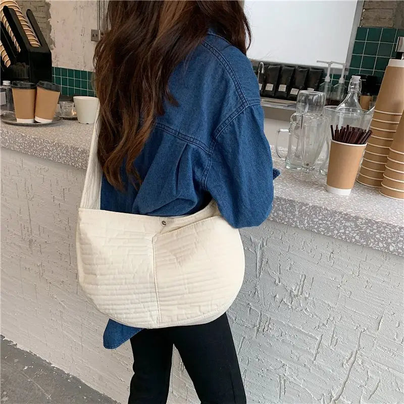 Women Cross-body Canvas Bag Style Storage Handbags Big Capacity