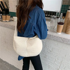 Women Cross-body Canvas Bag Style Storage Handbags Big Capacity