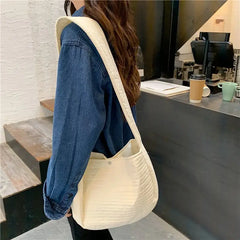 Women Cross-body Canvas Bag Style Storage Handbags Big Capacity
