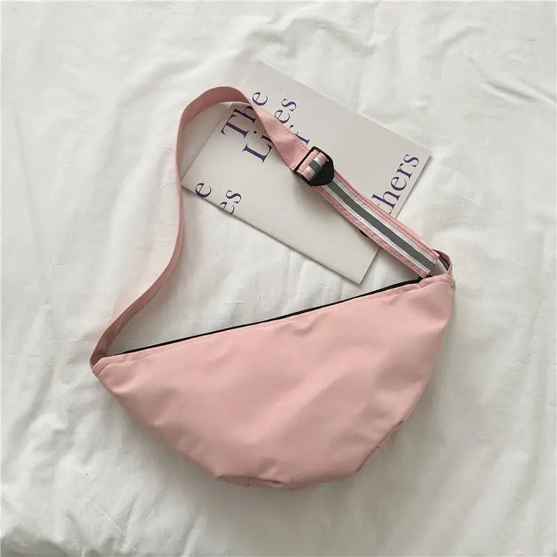 Reflective Straps Shoulder Bag Women Crossbody Hobo Oxford