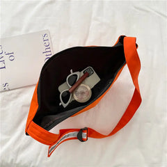 Reflective Straps Shoulder Bag Women Crossbody Hobo Oxford