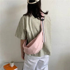 Reflective Straps Shoulder Bag Women Crossbody Hobo Oxford
