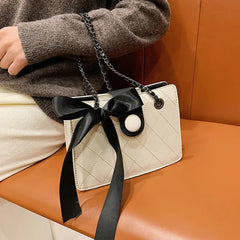 Women's Diamond Lattice Shoulder Bag Office Ladies Cross Body Vintage