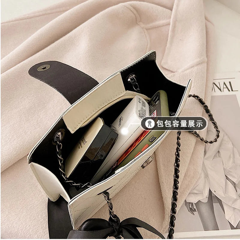 Women's Diamond Lattice Shoulder Bag Office Ladies Cross Body Vintage