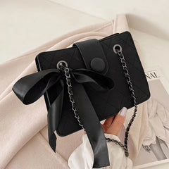 Women's Diamond Lattice Shoulder Bag Office Ladies Cross Body Vintage