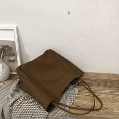Shoulder Bags Women Large Capacity Handbag Retro Harajuku Canvas Crossbody