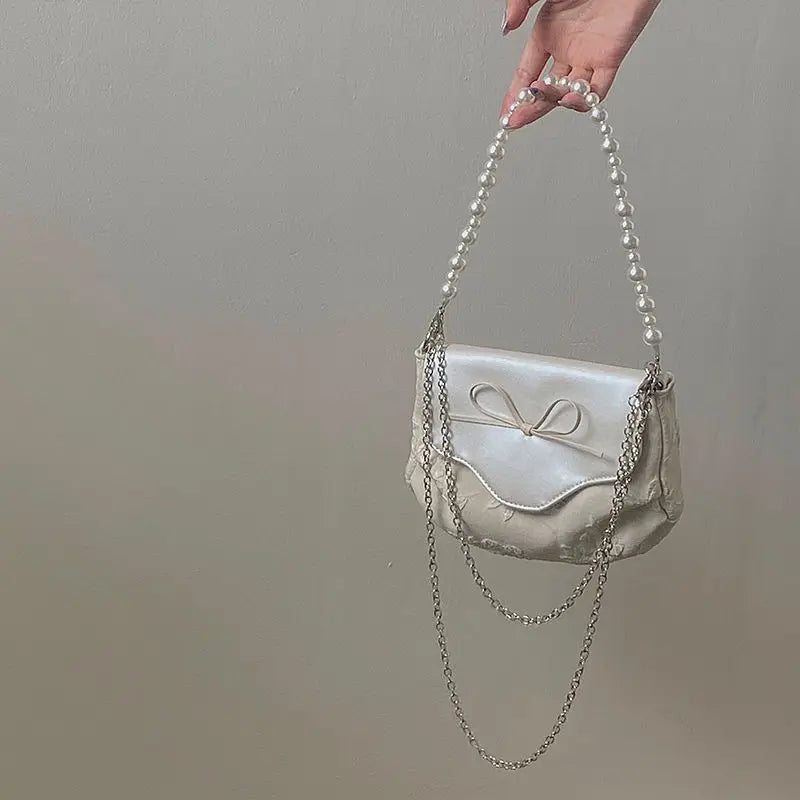 Shoulder Bag Women Flap Crossbody Jacquard Girls Handbag Sweet Vintage Stylish