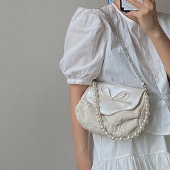 Shoulder Bag Women Flap Crossbody Jacquard Girls Handbag Sweet Vintage Stylish