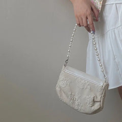 Shoulder Bag Women Flap Crossbody Jacquard Girls Handbag Sweet Vintage Stylish