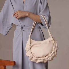 Pleated Tote Bag Women Large Capacity Shoulder Bags