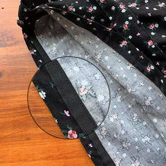 Floral Corduroy Shoulder Bag Large Capacity Retro Women's Handbag