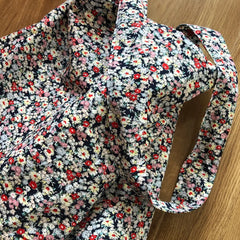 Floral Shoulder Bag Women Thin Cotton Tote Big Capacity Sling Crossbody