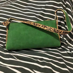 Vintage Flower Underarm Handbag Zipper Sling High PU Leather Shoulder Bag
