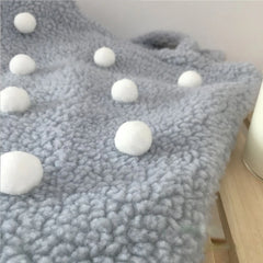 Winter Shoulder Bag Women Large Capacity Fluffy Ball Girls Book Bag