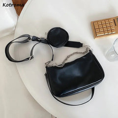 Shoulder Bags Women Style Underarm PopularBag Zipper Cross Body Chain Handbags