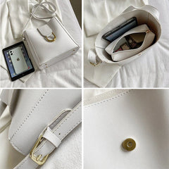 Large Capacity Shoulder Bag Women Cross-body Bucket Composite Handbag