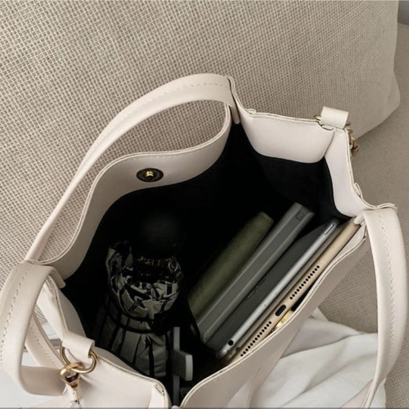 Large Capacity Shoulder Bag Crossbody Tote for College Students