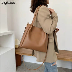 Large Capacity Shoulder Bag Crossbody Tote for College Students