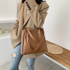 Large Capacity Shoulder Bag Crossbody Tote for College Students