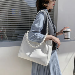 Yellow Shoulder Bag Women Large Zipper Totes Casual Handbags