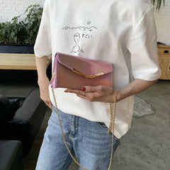 Shoulder Bags Women Laser PU Leather Flap-bag Chain Strap Sequined Crossbody