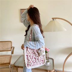 Leopard Shoulder Bag Lambswool Winter Handbag Vintage All-match