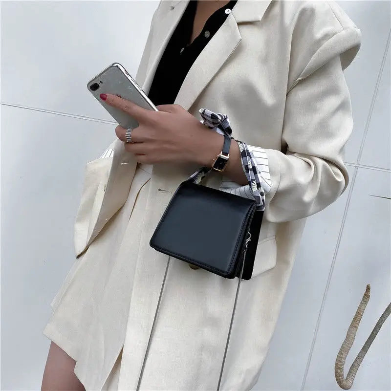Women Shoulder Bag Chain Cross-body PU Leather