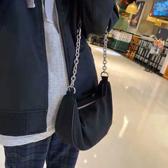 Women Minimalist Chains Shoulder Bag Harajuku Streetwear