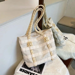 Women Nylon Shoulder Bag Large Casual Tote for Travel Shopping